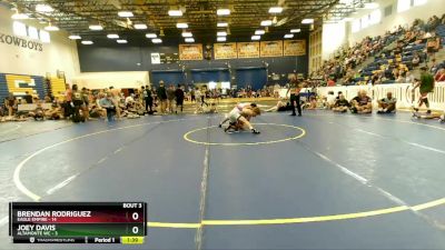 132 lbs Champ Round 1 (16 Team) - Brendan Rodriguez, Eagle Empire vs Joey Davis, Altamonte WC