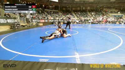 120 lbs Consi Of 16 #1 - Hazen Crank, RAW Wrestling Club vs Raheem Busby, Stl Warriors