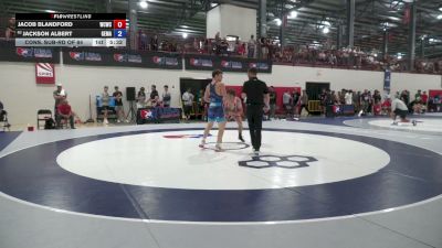 74 kg Cons. Sub-rd Of 64 - Jacob Blandford, Western Colorado Wrestling Club vs Jackson Albert, George Mason