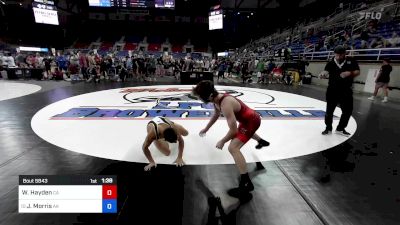 138 lbs Cons 16 #1 - Wesley Hayden, CA vs Jacob Morris, AK