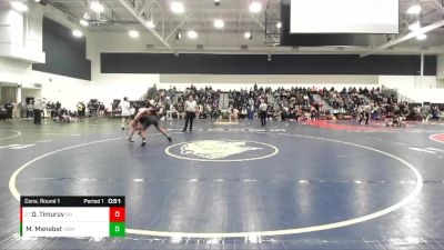 138 lbs Cons. Round 1 - Olloyorjon Timurov, Beverly Hills vs Mason Manabat, Highland