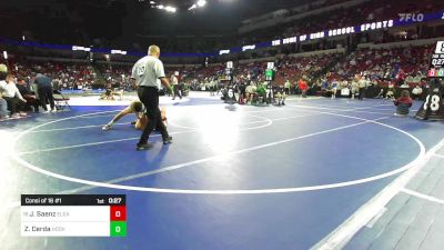 132 lbs Consi Of 16 #1 - Jason Saenz, Eleanor Roosevelt vs Zavier Cerda, Hoover