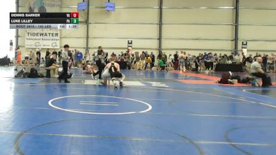 145 lbs Round Of 64 - Dennis Barker, VA vs Luke Lilley, PA