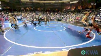 64 lbs Round Of 32 - Brennan Gray, Midwest City Bombers vs Aidyn Hall, Blackwell Wrestling Club