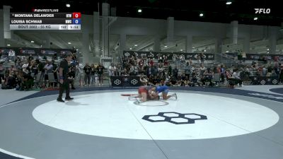55 kg Cons. Quarters - Montana DeLawder, Haines Trained Wrestling vs Louisa Schwab, Menlo Wrestling Club