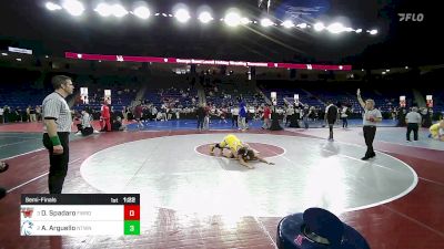 150 lbs Semifinal - Dominick Spadaro, Fairfield Warde vs Antonio Arguello, Newtown