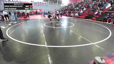 132 lbs Champ. Round 1 - Jake Alvarado, El Paso Burges vs Nahui Escajeda-Fileto, El Paso Hanks