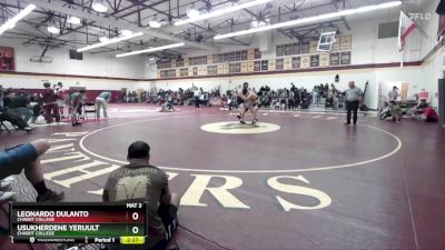 285 lbs Cons. Round 2 - Usukherdene Yeruult, Chabot College vs Leonardo Dulanto, Chabot College