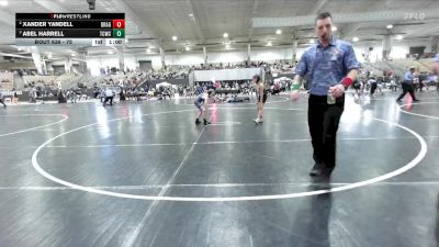 75 lbs Semifinal - Abel Harrell, Wildcats Wrestling vs Xander Yandell, Rabbit Wrestling Club