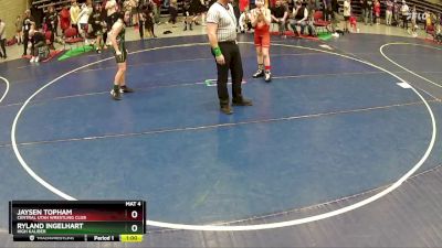 102 lbs Cons. Round 3 - Jaysen Topham, Central Utah Wrestling Club vs Ryland Ingelhart, High Kaliber