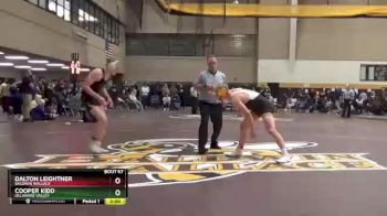 165 lbs Quarterfinal - Dalton Leightner, Baldwin Wallace vs Cooper Kidd, Delaware Valley