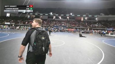 D 1 106 lbs Cons. Semi - Matty Bennett, Jesuit vs Landon Deleon, St. Amant