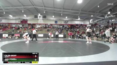 285 lbs Champ. Round 2 - Jake Powell, Tiffin vs Caleb Groff, Quincy