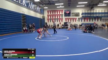 105 lbs Quarterfinal - Anya Rivera, Williamsburg vs Sarah Greiner, Independence