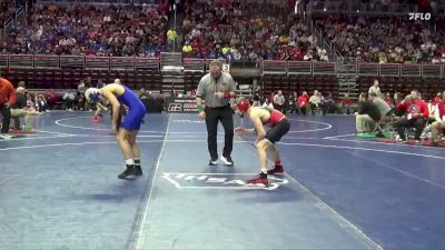 1A-120 lbs Cons. Round 4 - Ayden Bergman, Jesup vs Cael Stricker, Lisbon