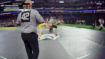 D4-126 lbs 7th Place Match - Samuel Schneider, Capac vs Rockne Hamilton, Centreville