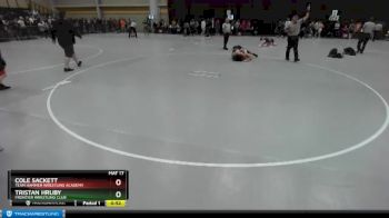 136 lbs Cons. Round 3 - Tristan Hruby, Frontier Wrestling Club vs Cole Sackett, Team Hammer Wrestling Academy