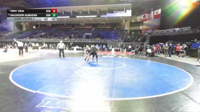 285 lbs Cons. Round 4 - Salvador Almazan, Central Valley vs Troy Ceja, Pitman