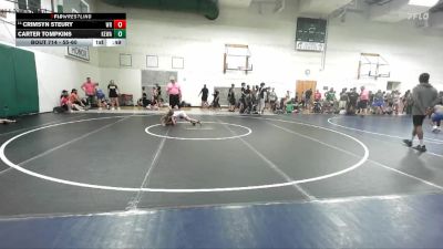 55-60 lbs Cons. Round 2 - Crimsyn Steury, Warrior RTC vs Carter Tompkins, King Select