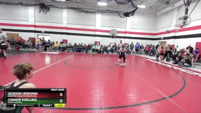 70 lbs Quarterfinal - Connor Koelling, Team Central vs Jackson Hermann, Greater Heights Wrestling