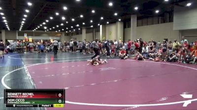 95 lbs Round 4 (6 Team) - Bennett Becnel, Gladiator Academy vs Dom Cicco, Panhandle Punishers