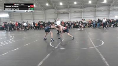 132 lbs Round 4 (8 Team) - Camden Redmon, Team Kaizen Wrestling vs Cooper Kaplack, Stealth Training