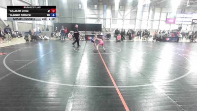 8U Girls - 43 lbs Champ. Round 3 - Camila Velazquez, CA vs Kinley Rabalais, WA