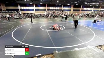 126 lbs Round Of 64 - JonnyAngel Tapia, Aces Wr Ac vs Ben Kohler, Wasatch WC