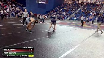 165 lbs Champ. Round 2 - Koen Bowling, St Mary Ryken vs BRYCE GRIFFIN, Civic Memorial