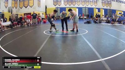 285 lbs Round 6 (8 Team) - Elijah Abreu, Team Osceola Wrestling Club vs Daniel Suarez, Altamonte WC