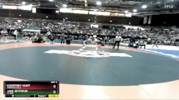 132 lbs Quarterfinal - Jade Seymour, La Pine vs Courtney Hunt, American Falls