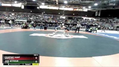 132 lbs Quarterfinal - Jade Seymour, La Pine vs Courtney Hunt, American Falls