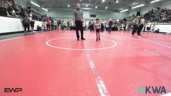 43-46 lbs Rr Rnd 1 - Everett Long, Tiger Trained Wrestling vs Cutter Carson, Salina Wrestling Club