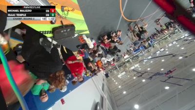 132 lbs Champ. Round 2 - Isaac Temple, Unattached vs Michael Malizzio, Unattached