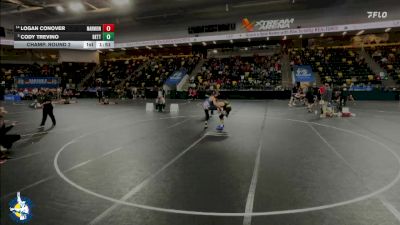 138 lbs Champ. Round 2 - Cody Trevino, Bettendorf vs Logan Conover, Aurora (Marmion Academy)