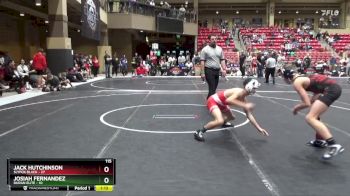 115 lbs Round 2 (6 Team) - Jack Hutchinson, SlyFox Black vs Josiah Fernandez, Duran Elite