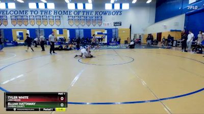 120 Gold Round 1 - Tyler White, Lake Gibson vs Elijah Hattaway, Camden County