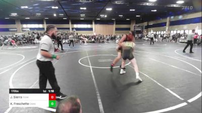 172 lbs Round Of 16 - Jackson Sierra, Team Thunder vs Kannon Freschette, Camas WC