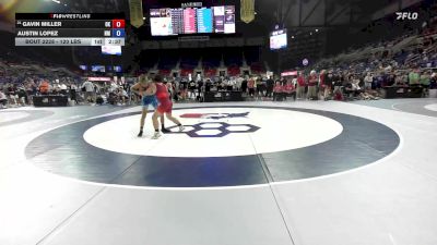 120 lbs Cons. Rd Of 16 - Gavin Miller, OK vs Austin Lopez, NM