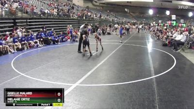 52 lbs Round 5 (6 Team) - Melanie Ortiz, Idaho vs Giselle Malard, North Dakota 1