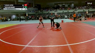 115 lbs Quarterfinal - Waylon Enger, St. Francis vs Cesar Lopez, WML (Windom/Mountain Lake)