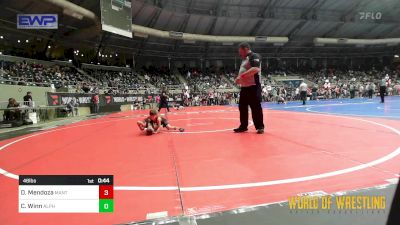 46 lbs Consi Of 16 #2 - Dakota Mendoza, MANTANONA-TC vs Conner Winn, Alpha Elite, Mi