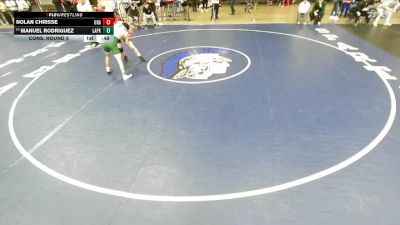 120 lbs Cons. Round 5 - Manuel Rodriguez, Glenbard West vs Nolan Chrisse, Unattached