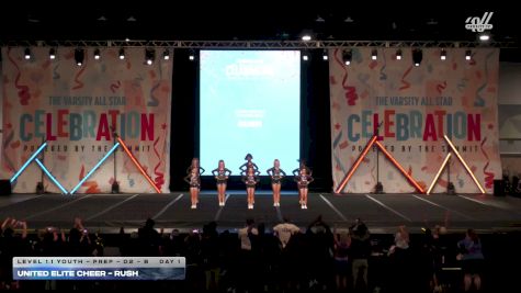 United Elite Cheer - RUSH [2026 L1.1 Youth - PREP - D2 - B Day 1] 2026 The CELEBRATION: Tampa