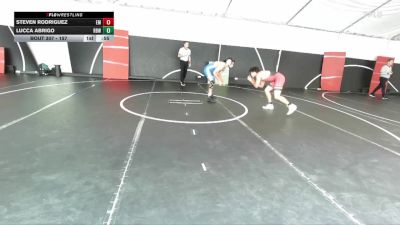 157 lbs Cons. Round 1 - Lucca Abrigo, Rancho Bernardo Wrestling vs Steven Rodriguez, El Modena