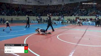 Quarterfinal - Remington Hobbs, Weatherford Youth vs Kendalynn Wilde, Perry Youth Wrestling