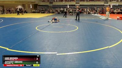 65 lbs Quarterfinals (8 Team) - Jase Browen, LPGE/B Wolves vs Anthony Abramo, Brainerd