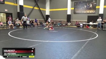82 lbs Round 3 (4 Team) - Mya Beckett, Badger Girls Elite vs Gia Prothero, Rocky And The Bullwinkles