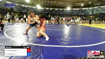 140-155 lbs Rr Rnd 2 - Vivian Schroeder, Pinnacle Wrestling Club vs Kristal Zamora, Salem Elite Mat Club