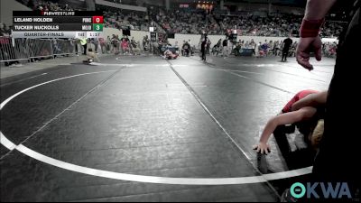105 lbs Quarterfinal - Leland Holden, Ponca City Wildcat Wrestling vs Tucker Nuckolls, Mojo Grappling Academy